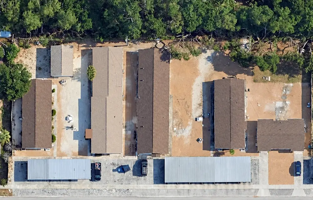 Aerial view of a 14-unit rental portfolio in Florida