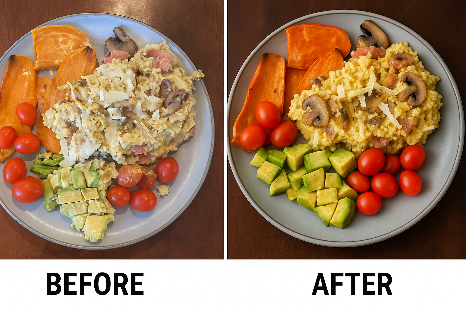 Before and After Photo Comparison