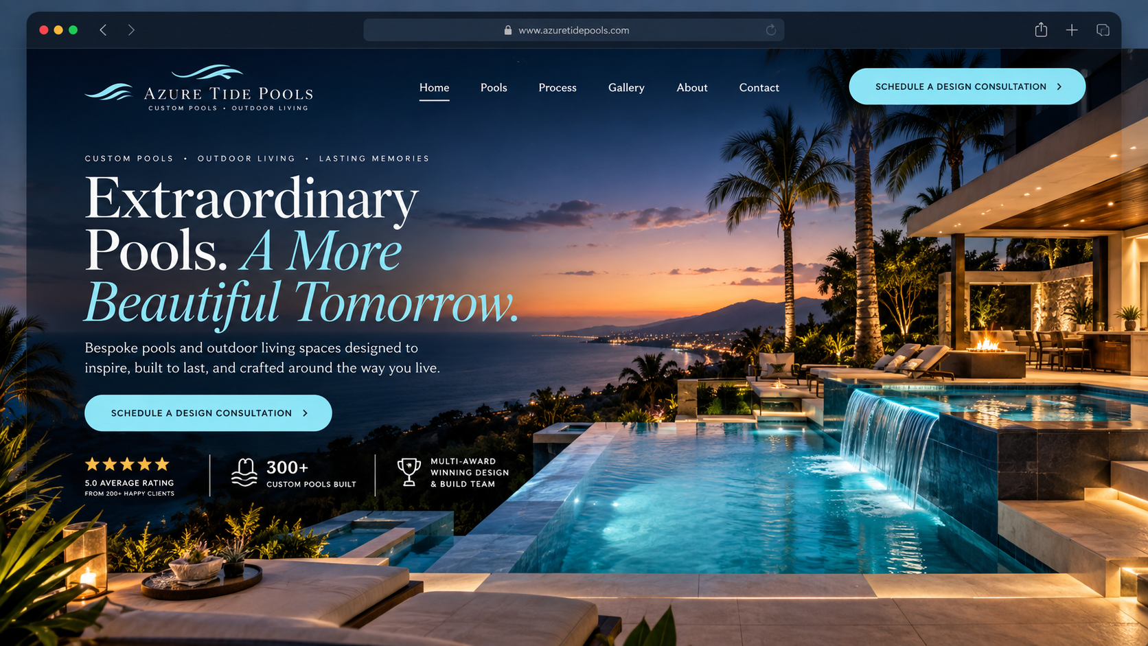 Website built with Vera AI Studio — Azure Tide Pools