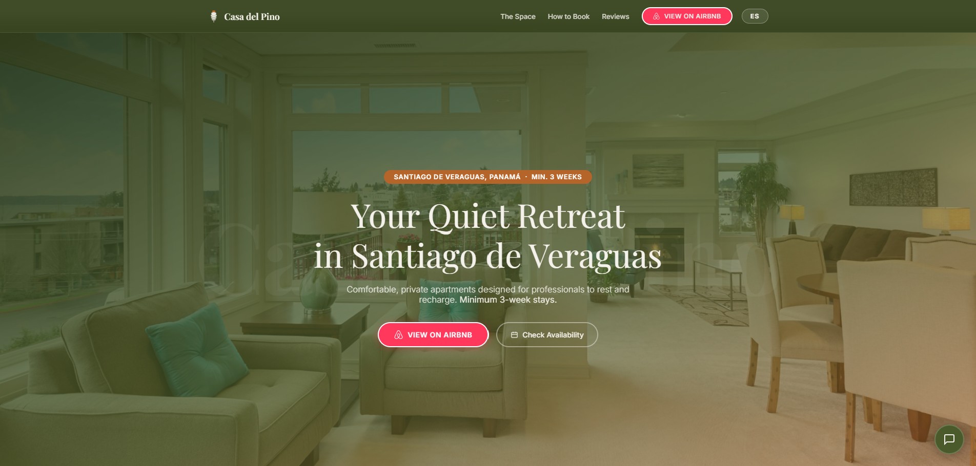 Casa Del Pino website preview