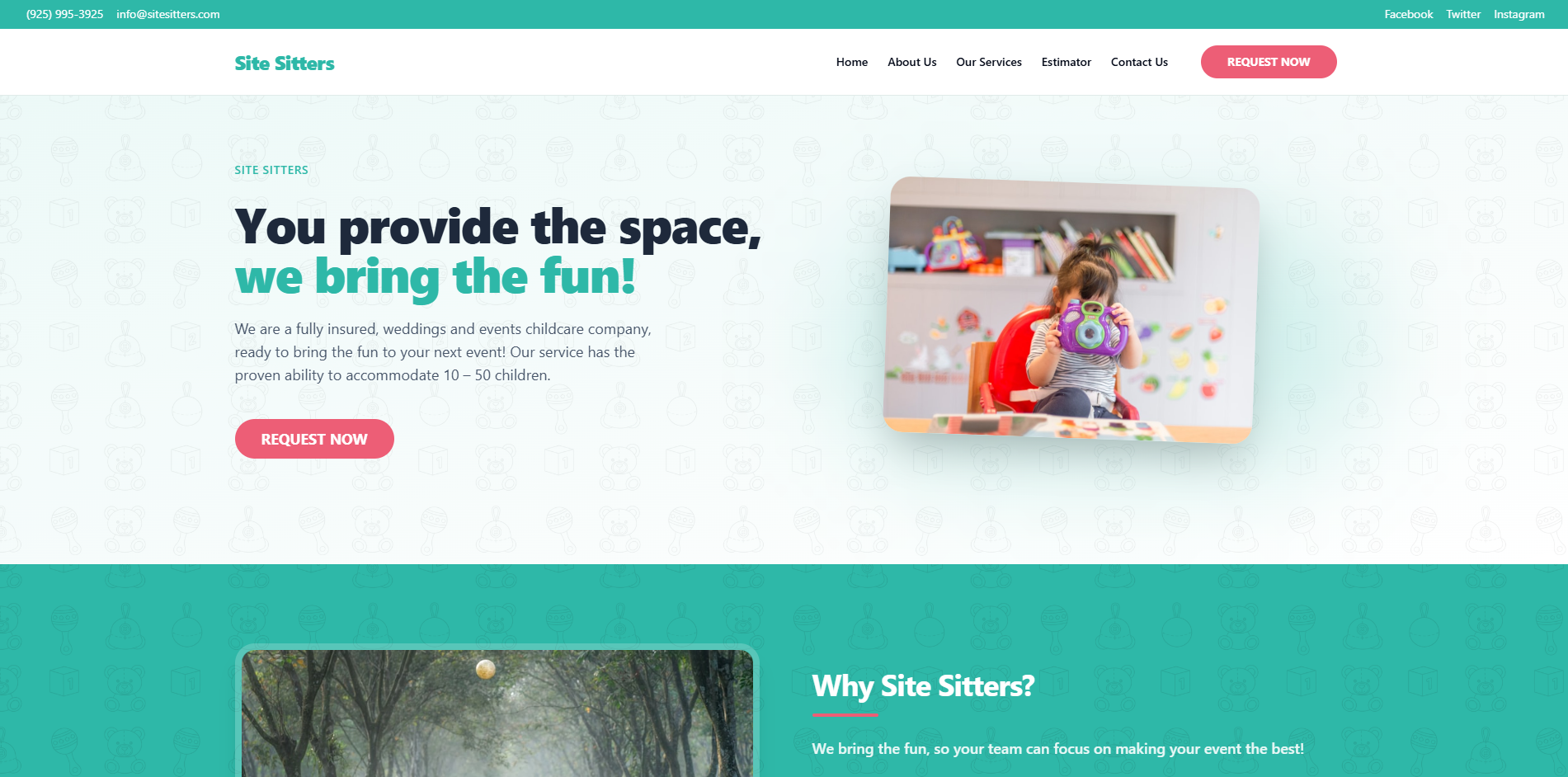Event Care website preview