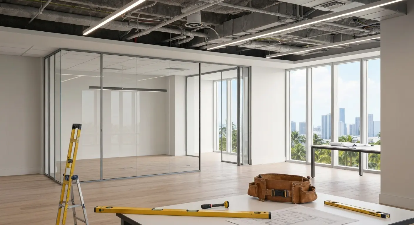Modern office construction