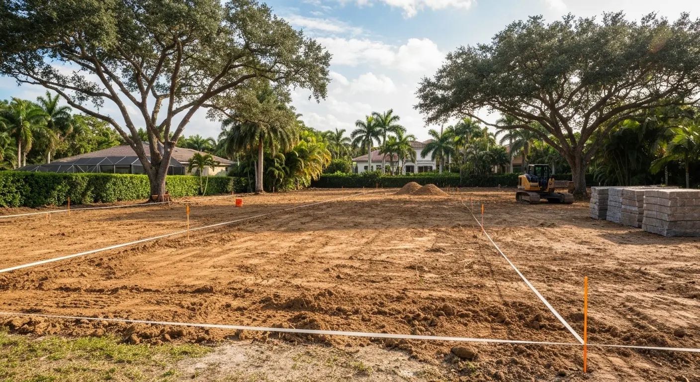 New home construction in Pinecrest