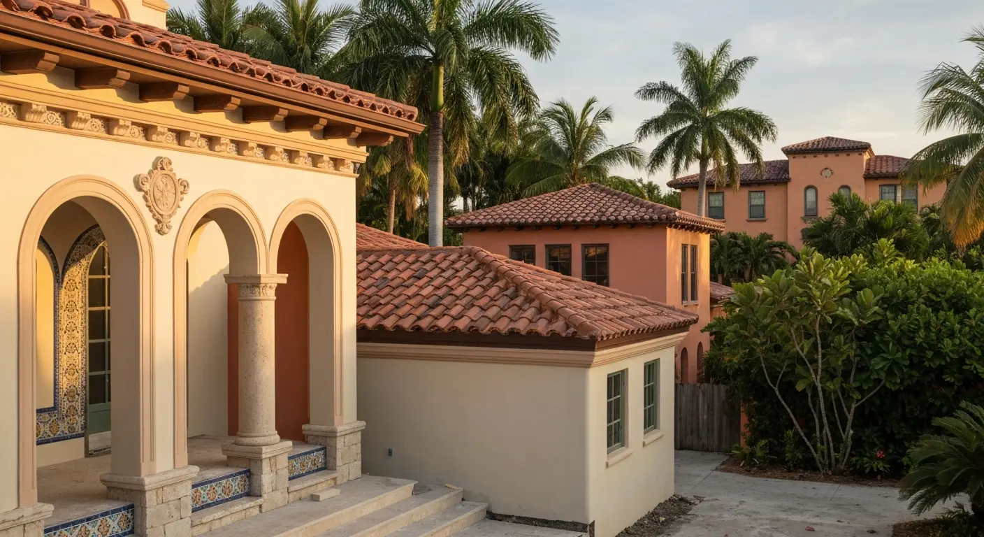 New home construction in Coral Gables