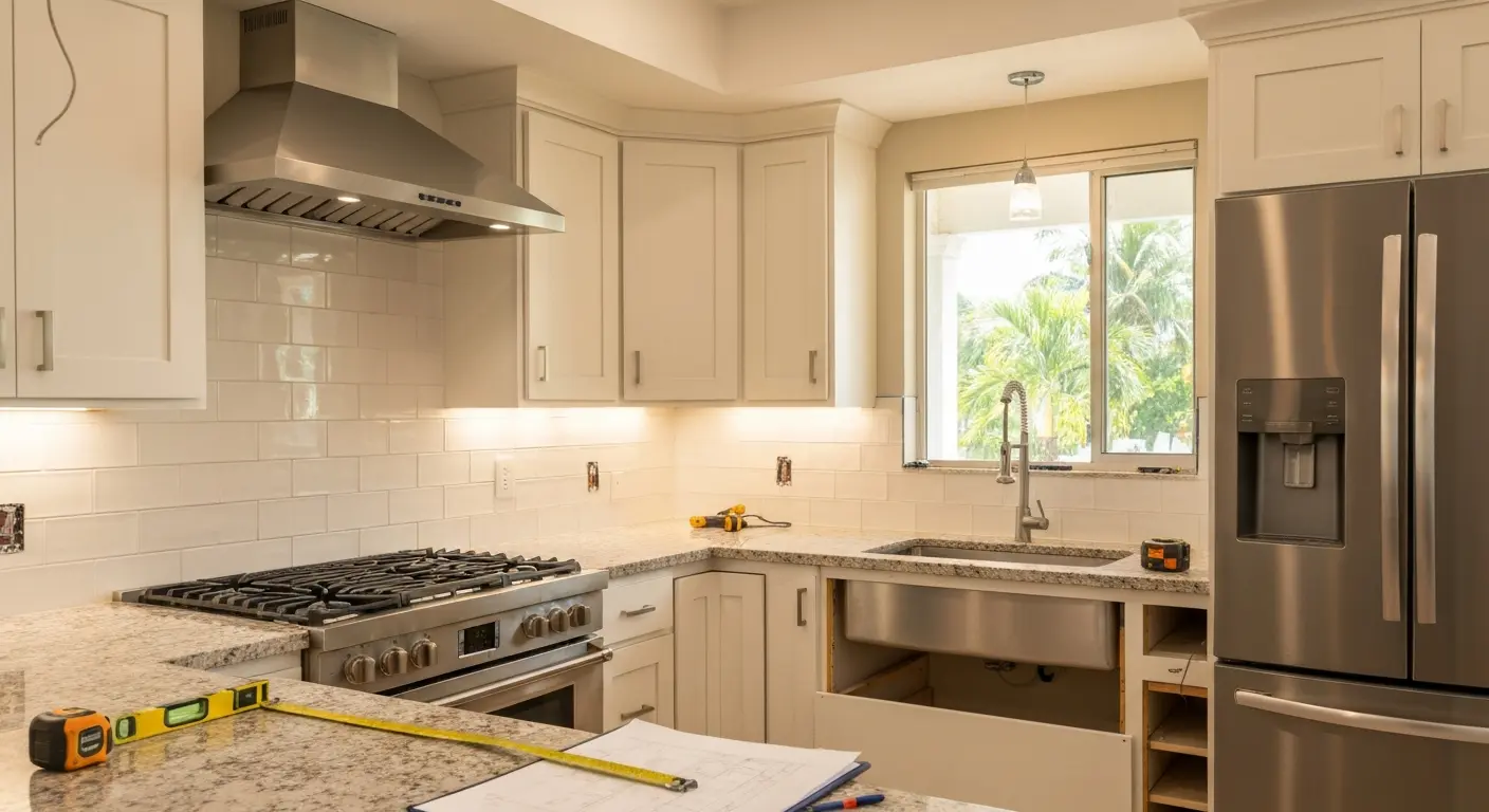 Kitchen remodel in South Miami home