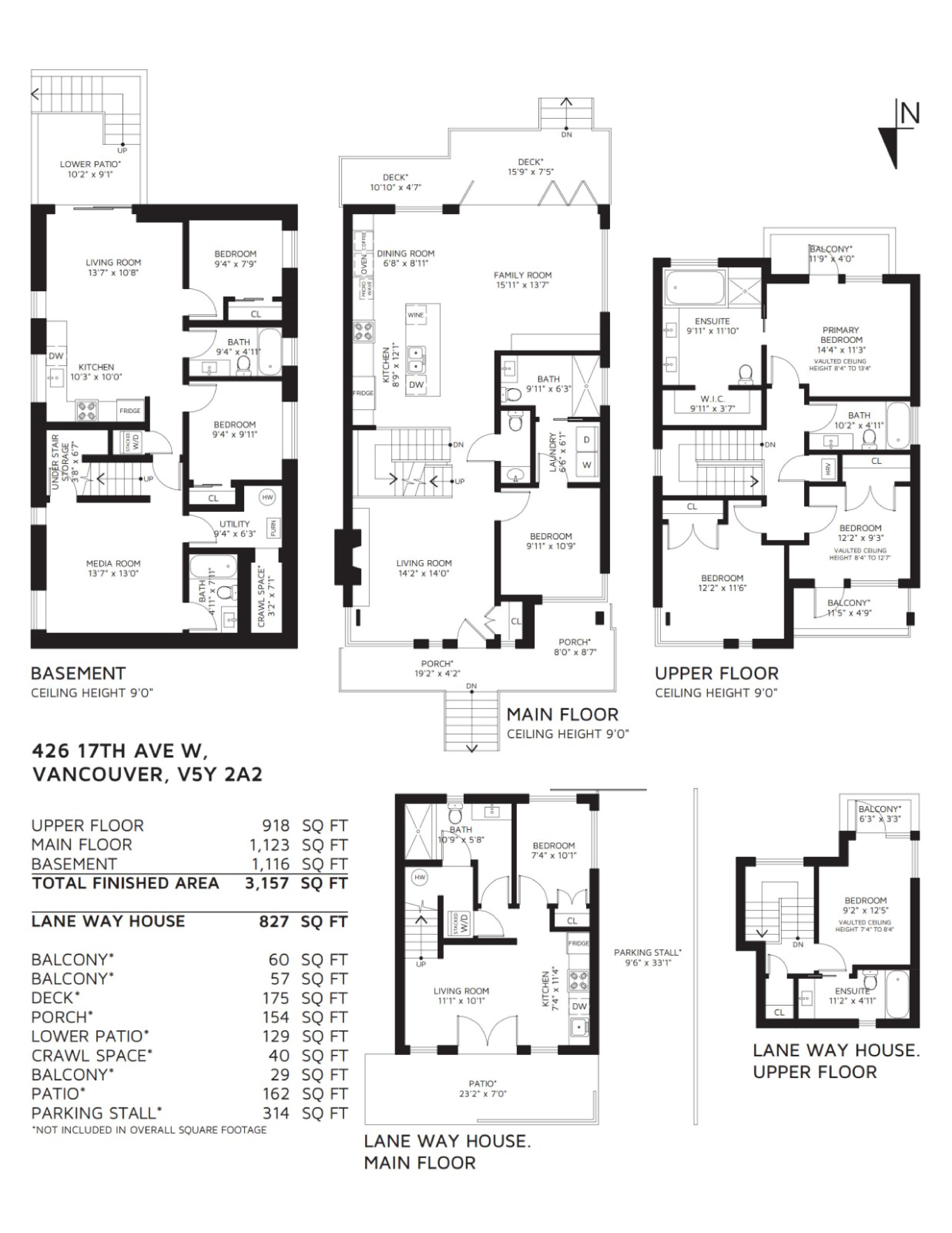 Floor Plan — 426 West 17th Avenue, Vancouver