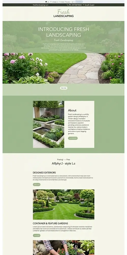 DIY tradie website before redesign