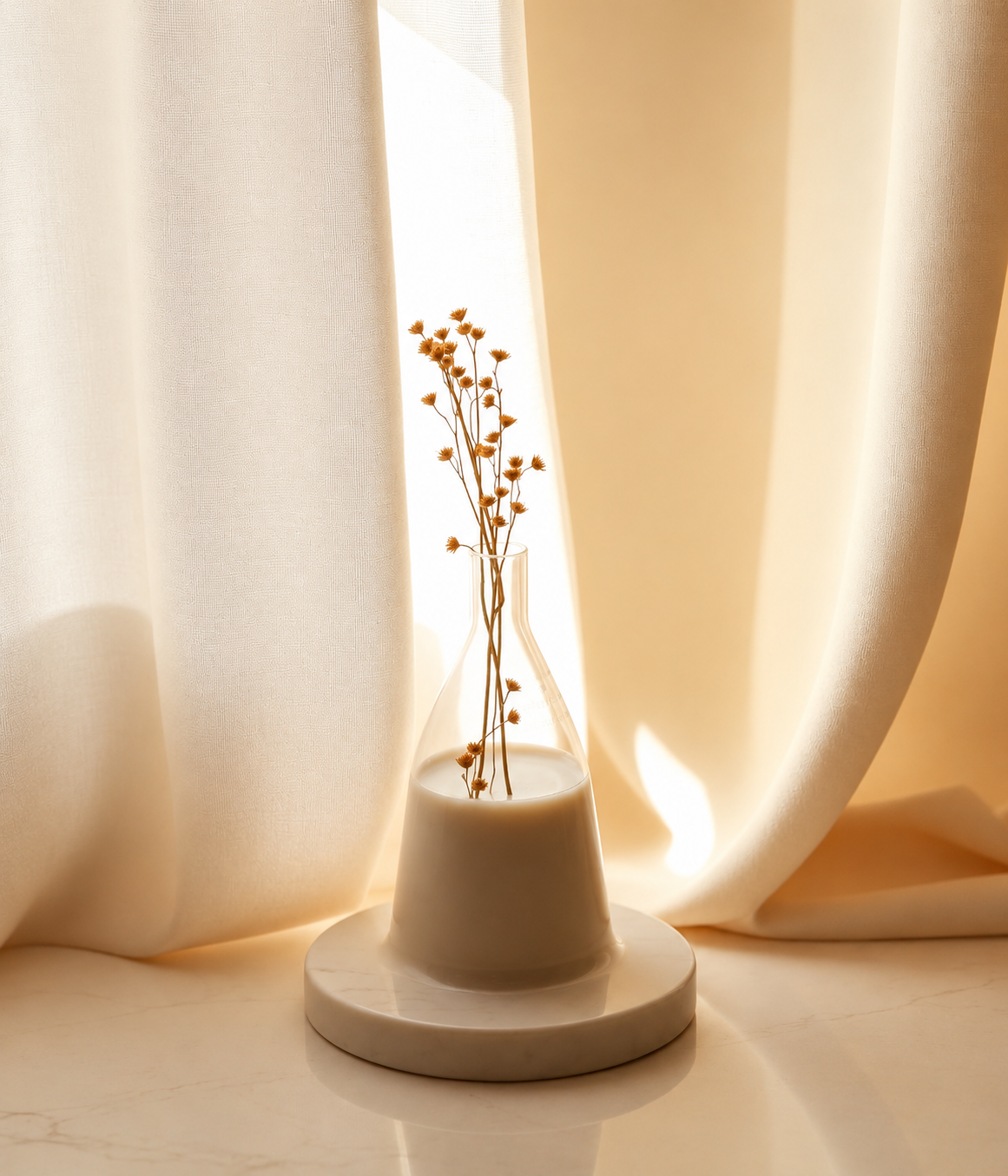 Warm editorial still life representing Scriptura clinical intelligence
