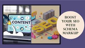 a laptop with the word content on beside the word SEO