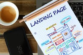 an illustration that shows a landing page