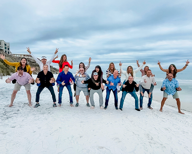 A vibrant collage showcasing Allan and Nicole Blain enjoying adventurous, joyful moments together — from fishing and horseback riding to beach sunsets and tropical getaways — embodying the essence of a thriving, high-performance marriage.