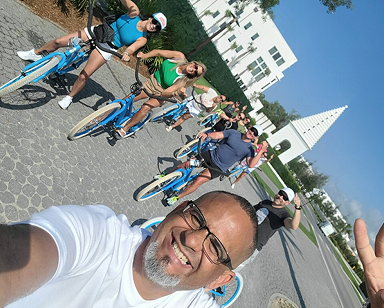 A vibrant collage showcasing Allan and Nicole Blain enjoying adventurous, joyful moments together — from fishing and horseback riding to beach sunsets and tropical getaways — embodying the essence of a thriving, high-performance marriage.