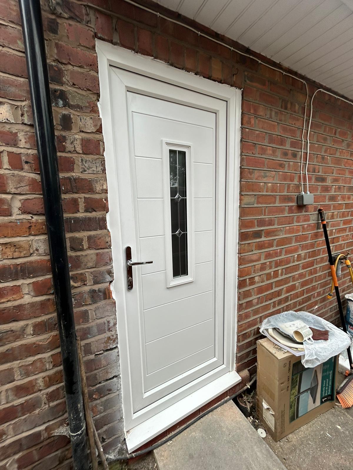 White uPVC Back Door