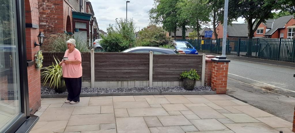 Completed Porcelain Driveway
