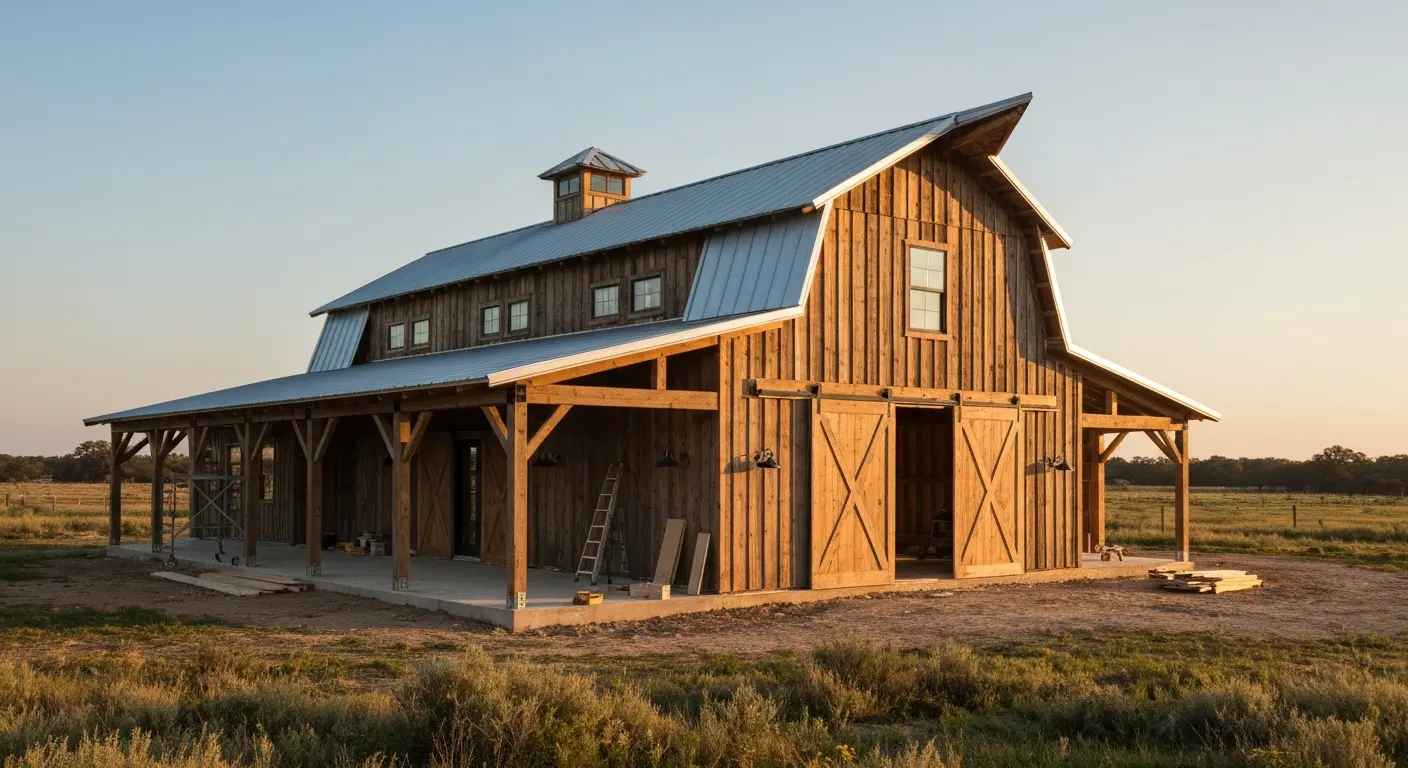 Barndominium construction project