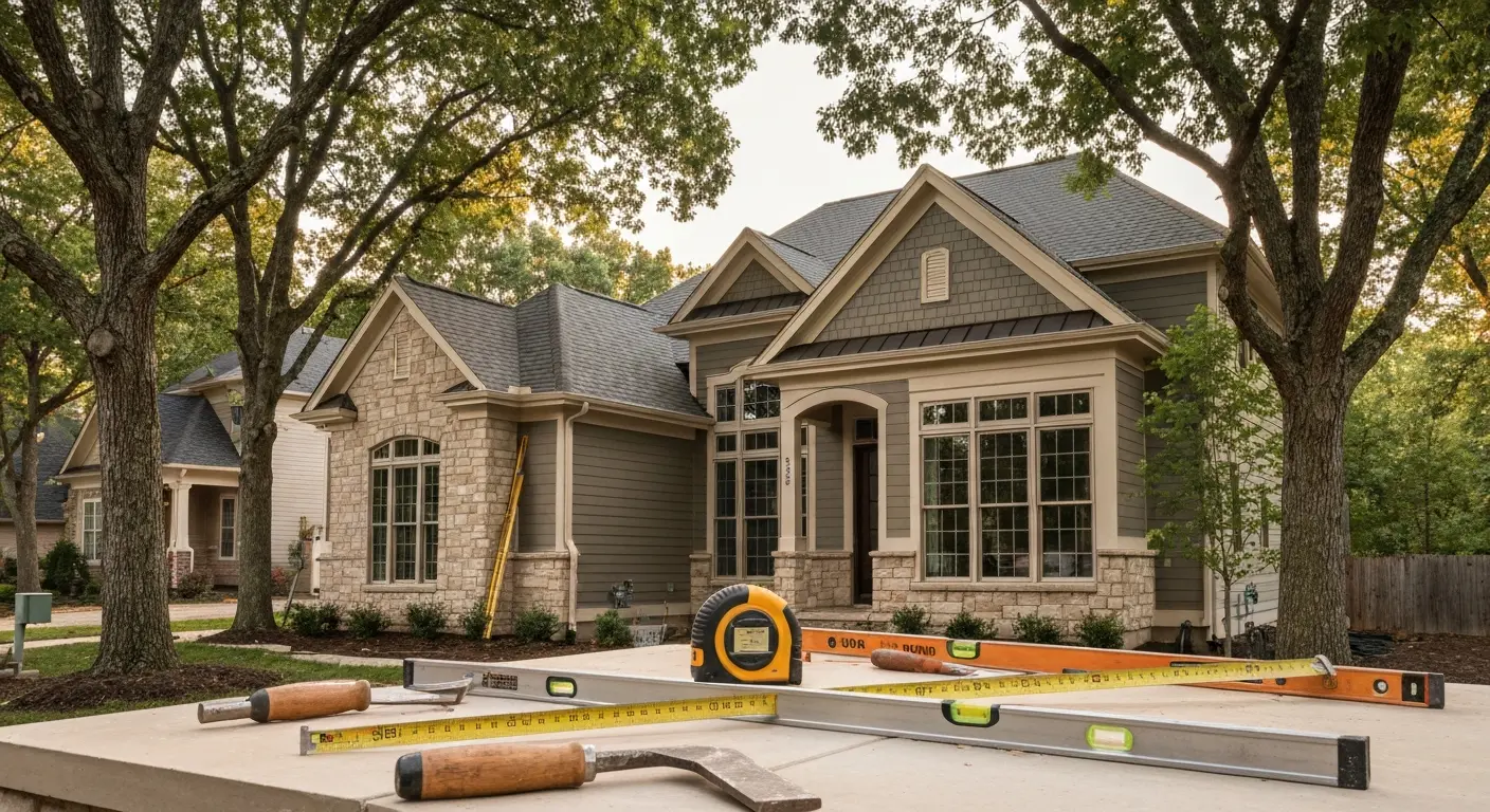 Custom home construction project