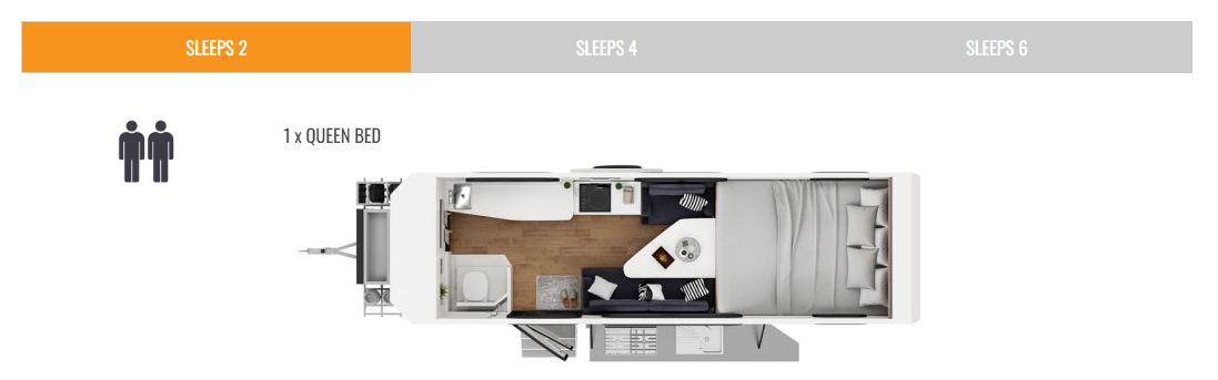 Kimberley Karavan floorplan