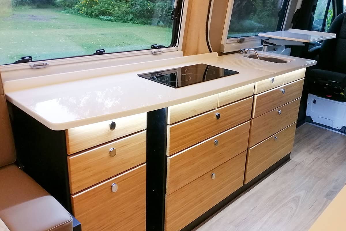 Natural wood kitchen