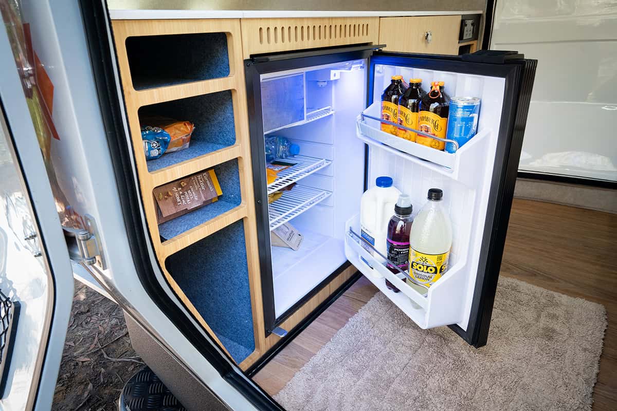Kube 85 litre fridge compartment