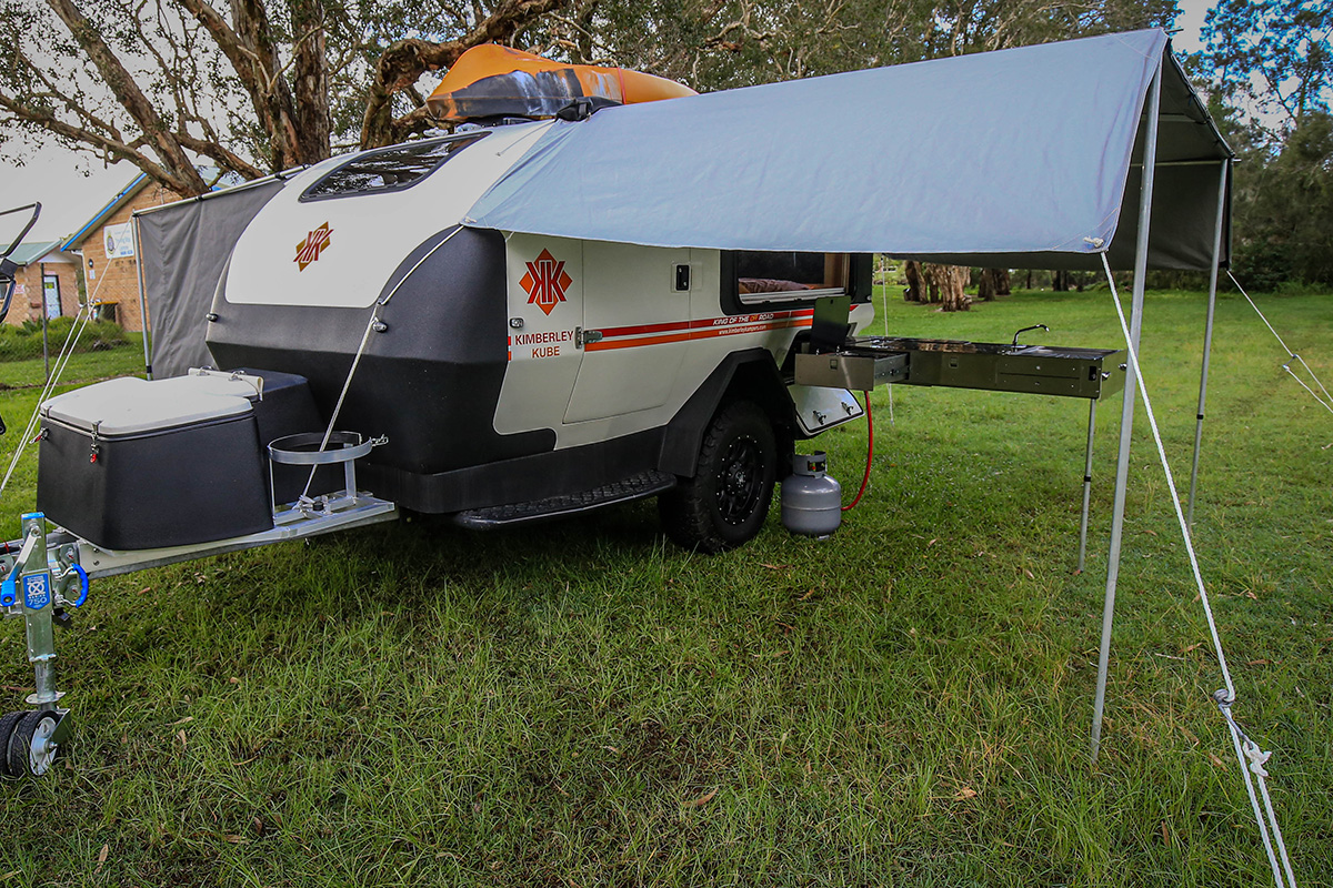 Kube dual awning setup