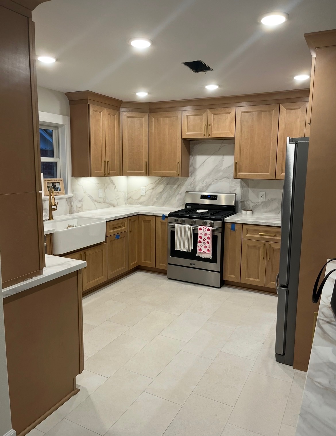 Finished kitchen remodel in Houston, TX after renovation by One Design Place