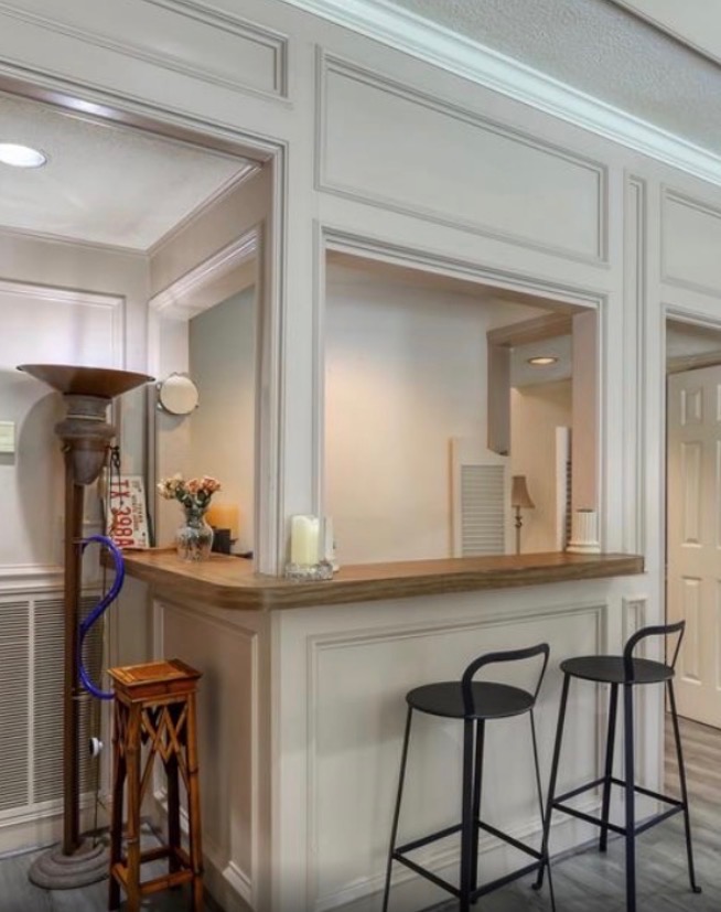 The same bathroom in Houston, TX before the renovation