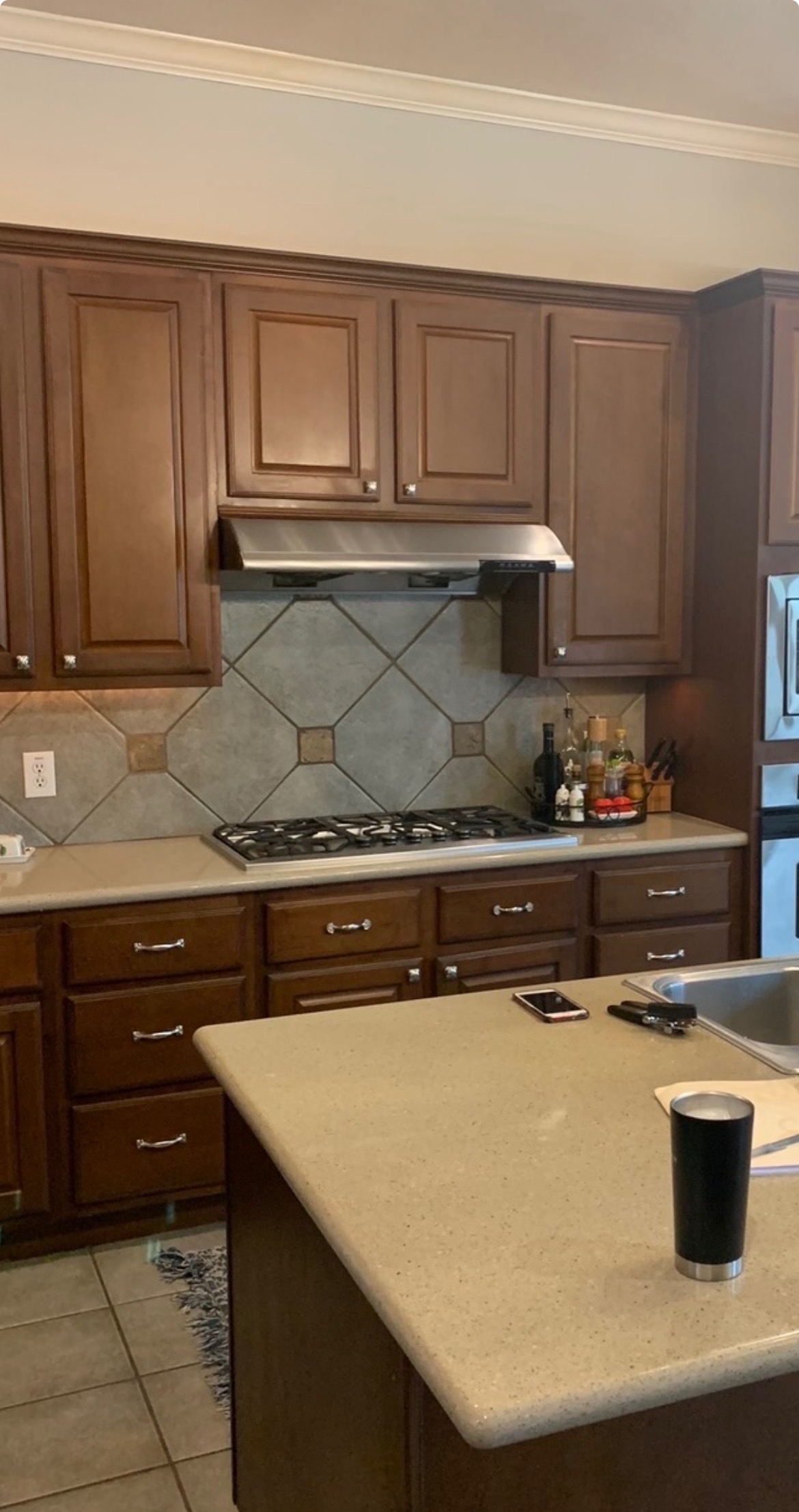 The same kitchen in Houston, TX before the renovation
