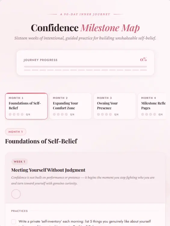 Confidence Builder Product Example