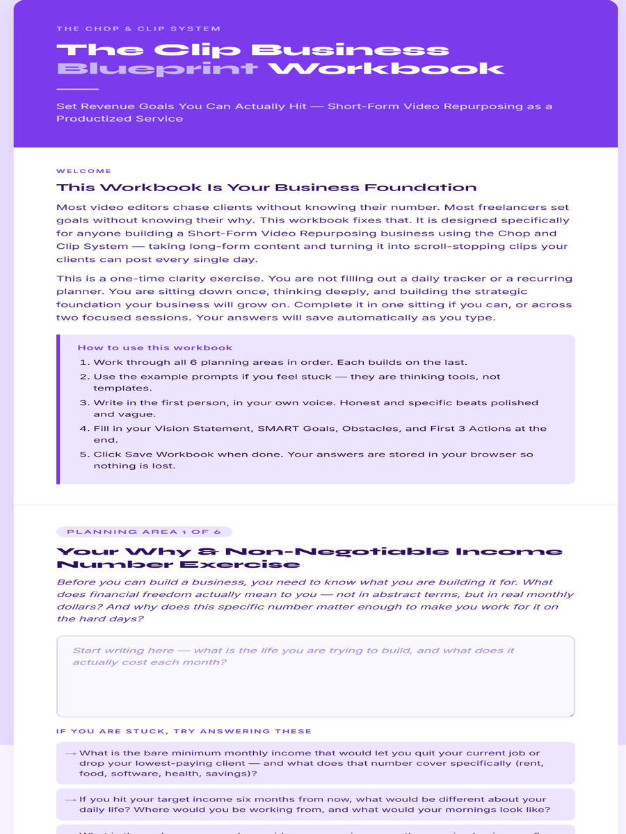 The Clip Business Blueprint Workbook product thumbnail