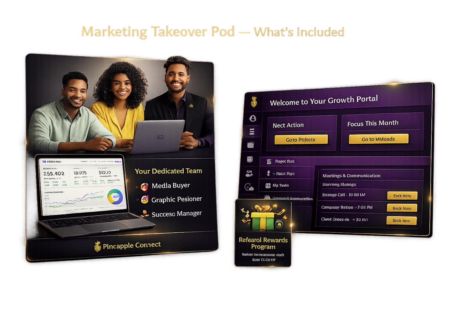 Marketing Takeover Pod — Your dedicated team and growth portal