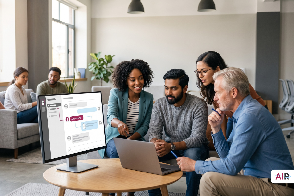 AI-drafted reply marked as a draft, ready for review