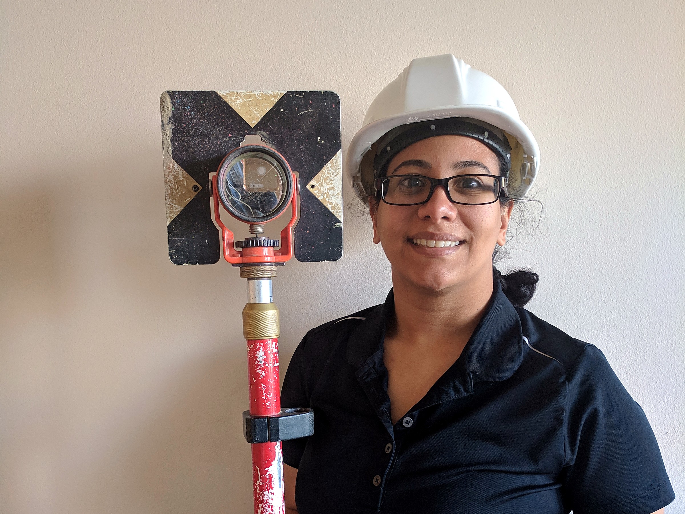 TLS Civil and Survey principal engineer conducting field work with surveying equipment in Las Vegas, Nevada