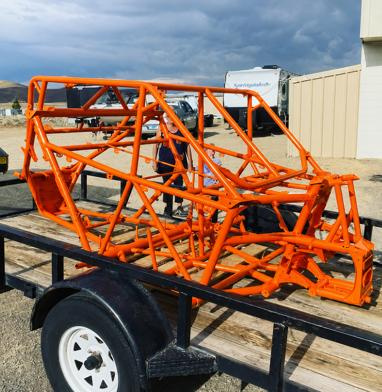 Powder-coated and sandblasted metal finish work by Tahoe Precision Welding