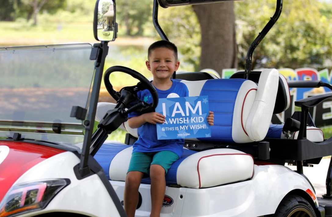 A Make-A-Wish child