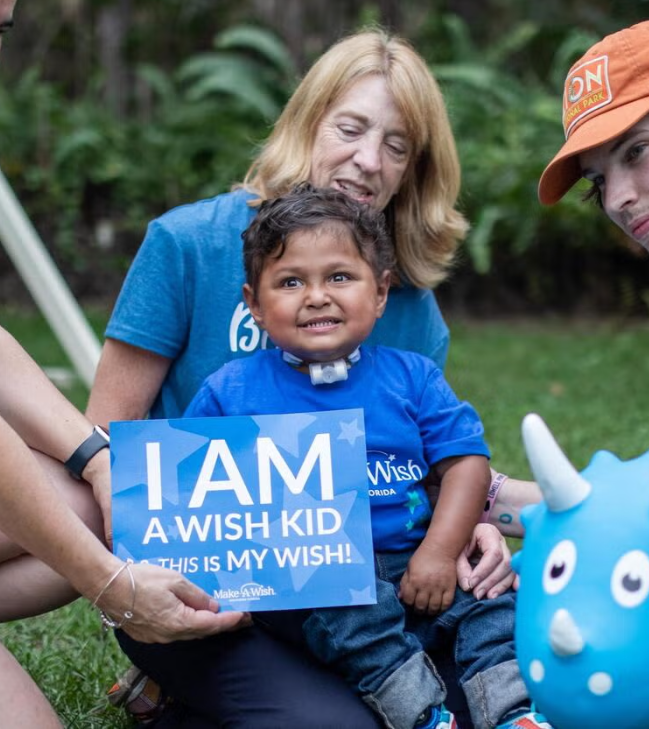 A Make-A-Wish child