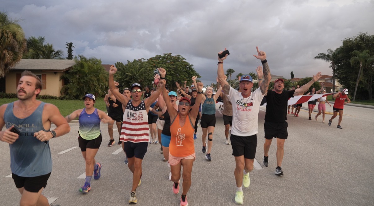 Runners joining Brady on the road