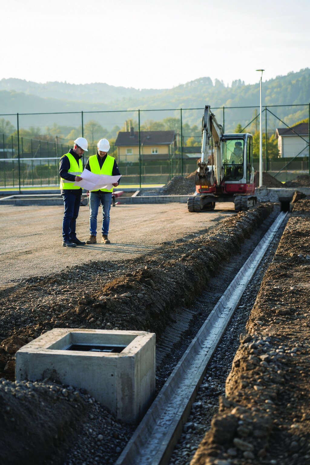 Lucrări de infrastructură și drenaj executate la Corund