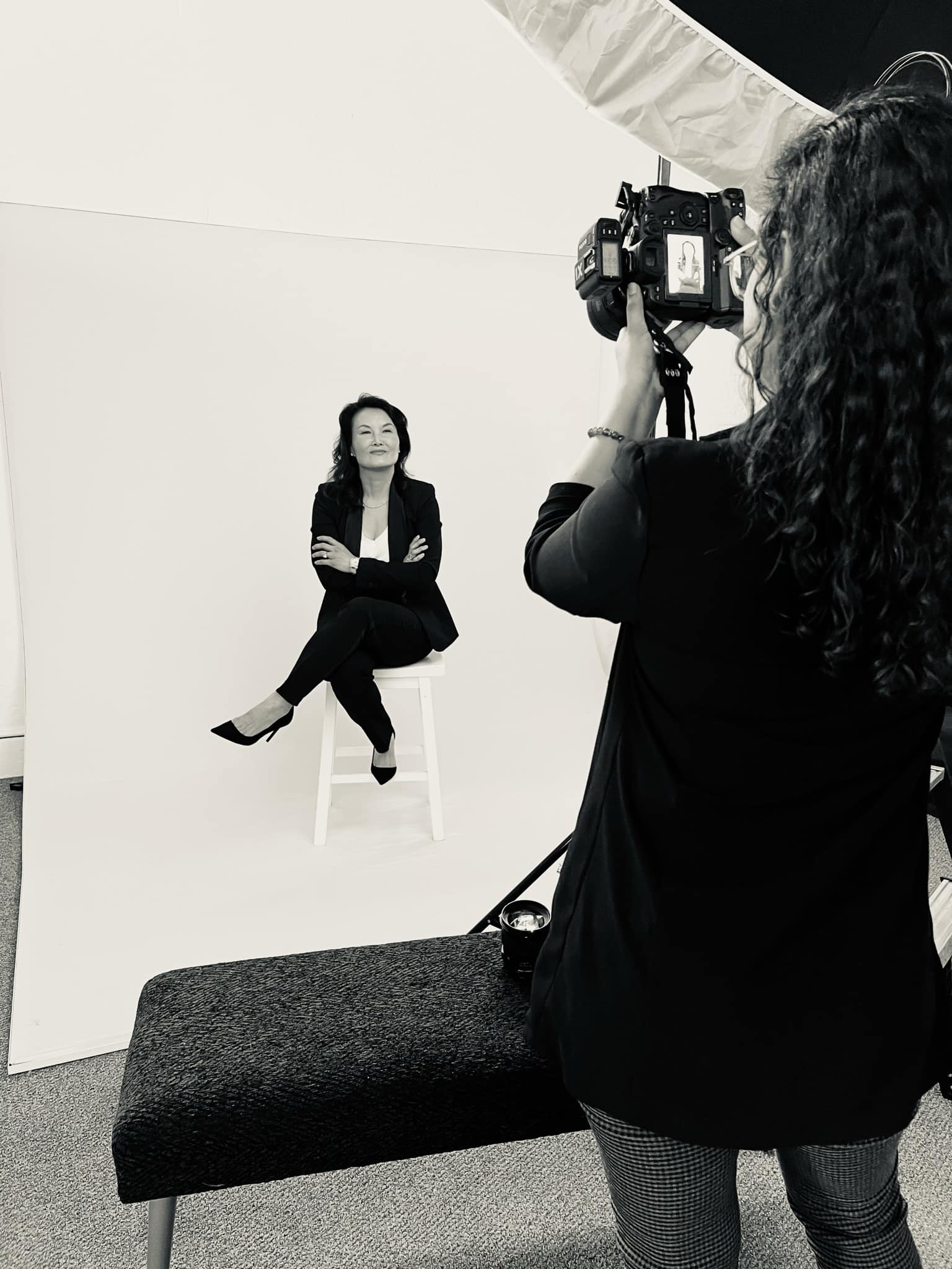 Behind the scenes at Karen Salinas Photography studio