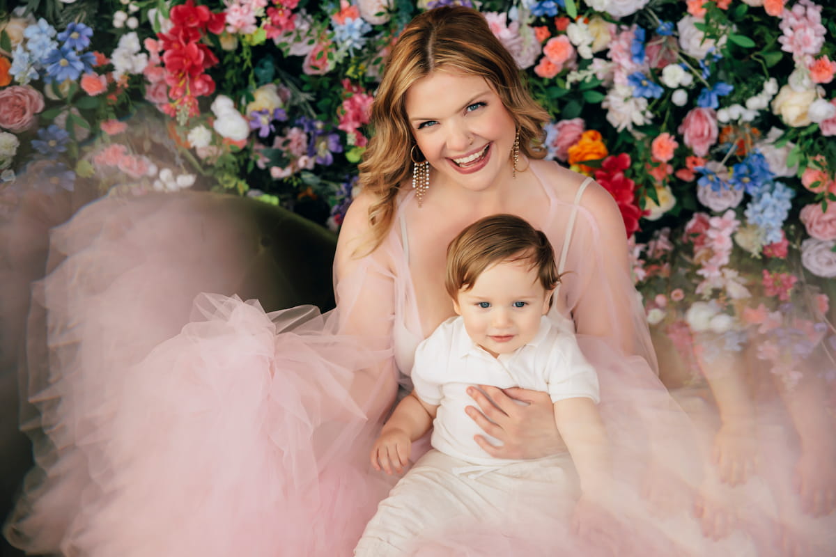 Mother and baby portrait at Karen Salinas Photography