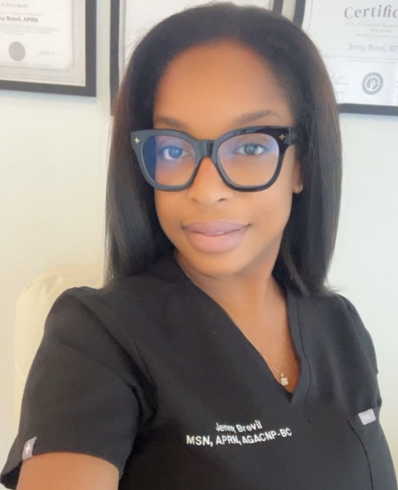 Jenny Brevil, MSN, APRN, AGACNP-BC, founder of Queens & Kings Wellness Lounge