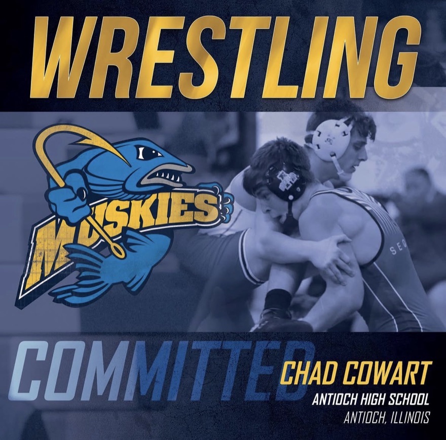 Lakeland Muskies wrestling commitment graphic