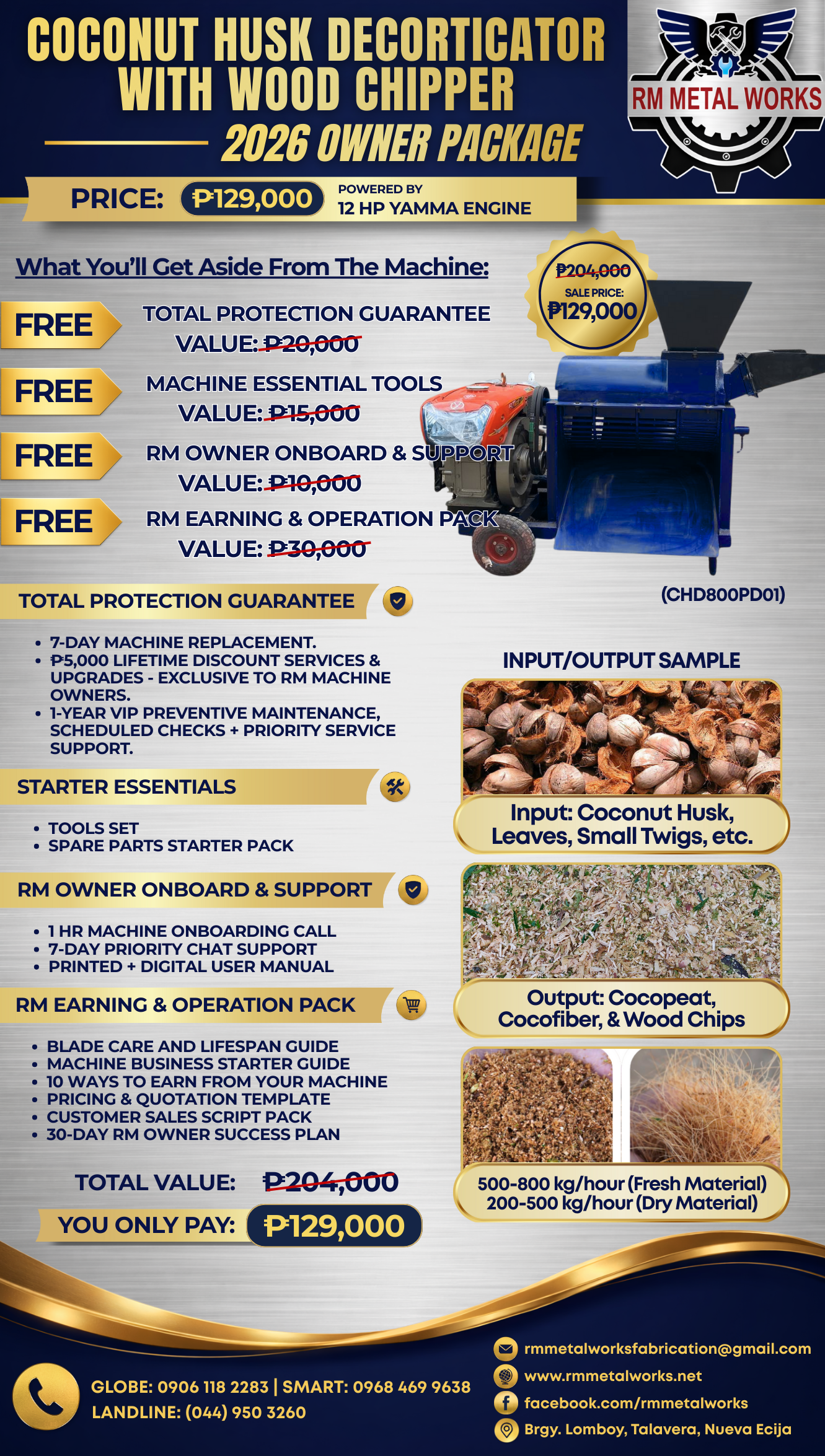 Decorticator Trailer Type