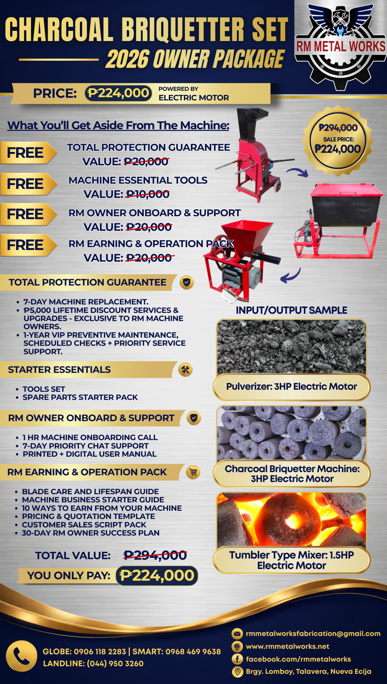 Charcoal Briquetter Machine