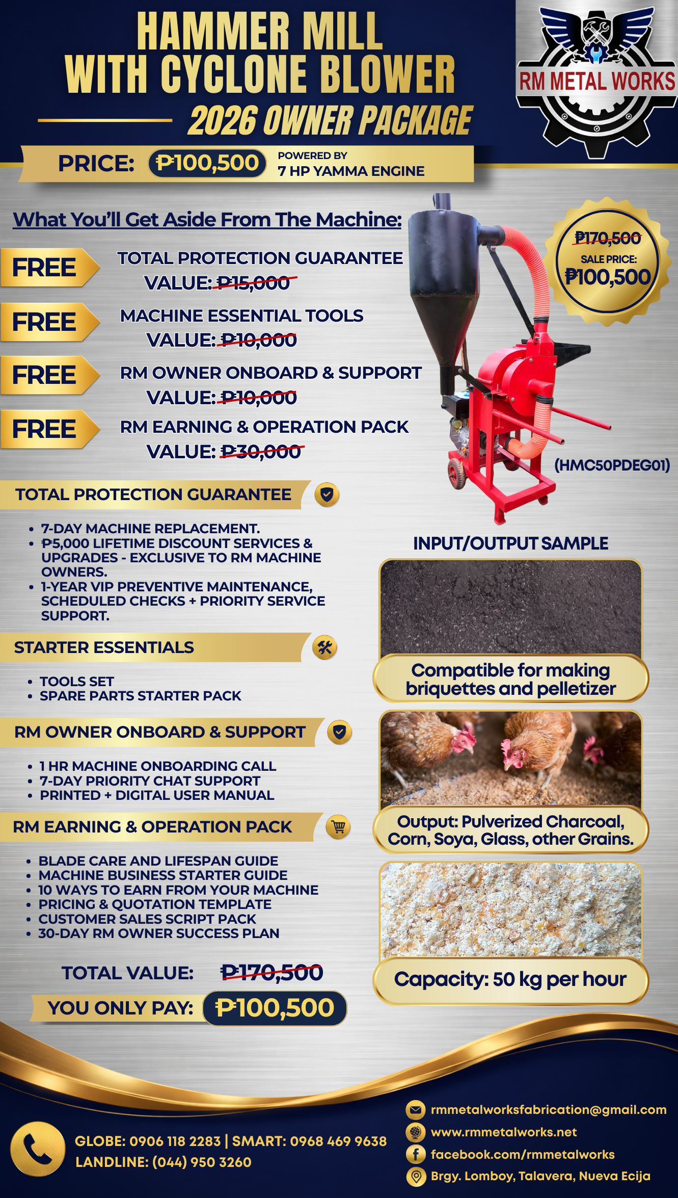 Charcoal Briquetter Set