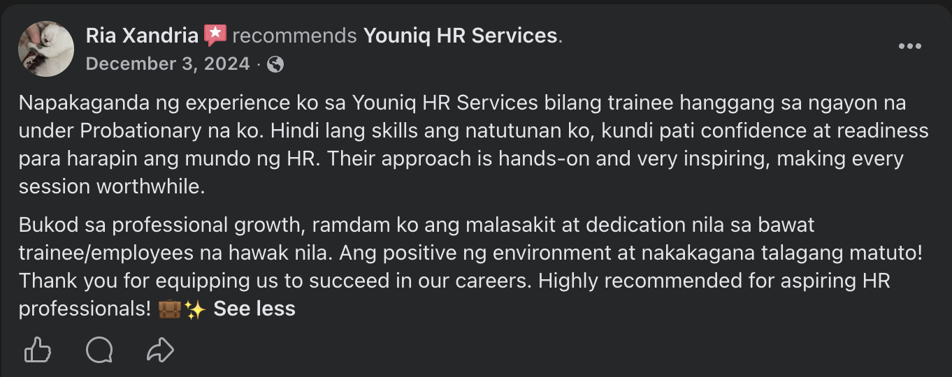 Testimonial from a startup founder