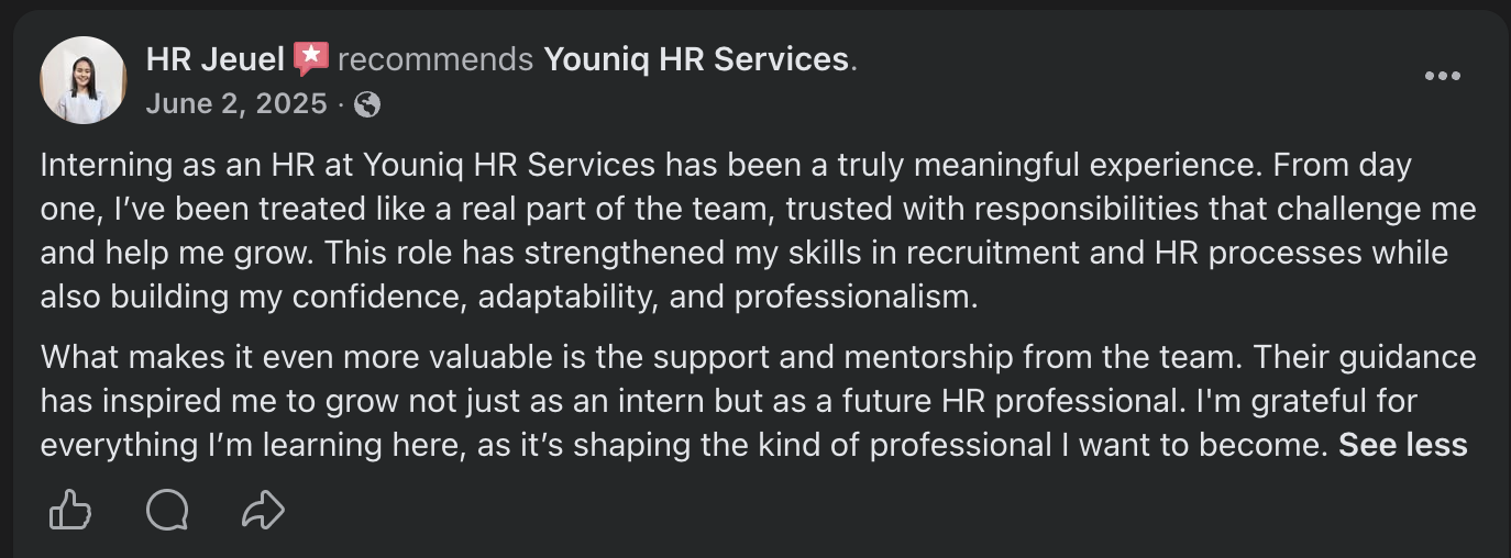 Business owner testimonial