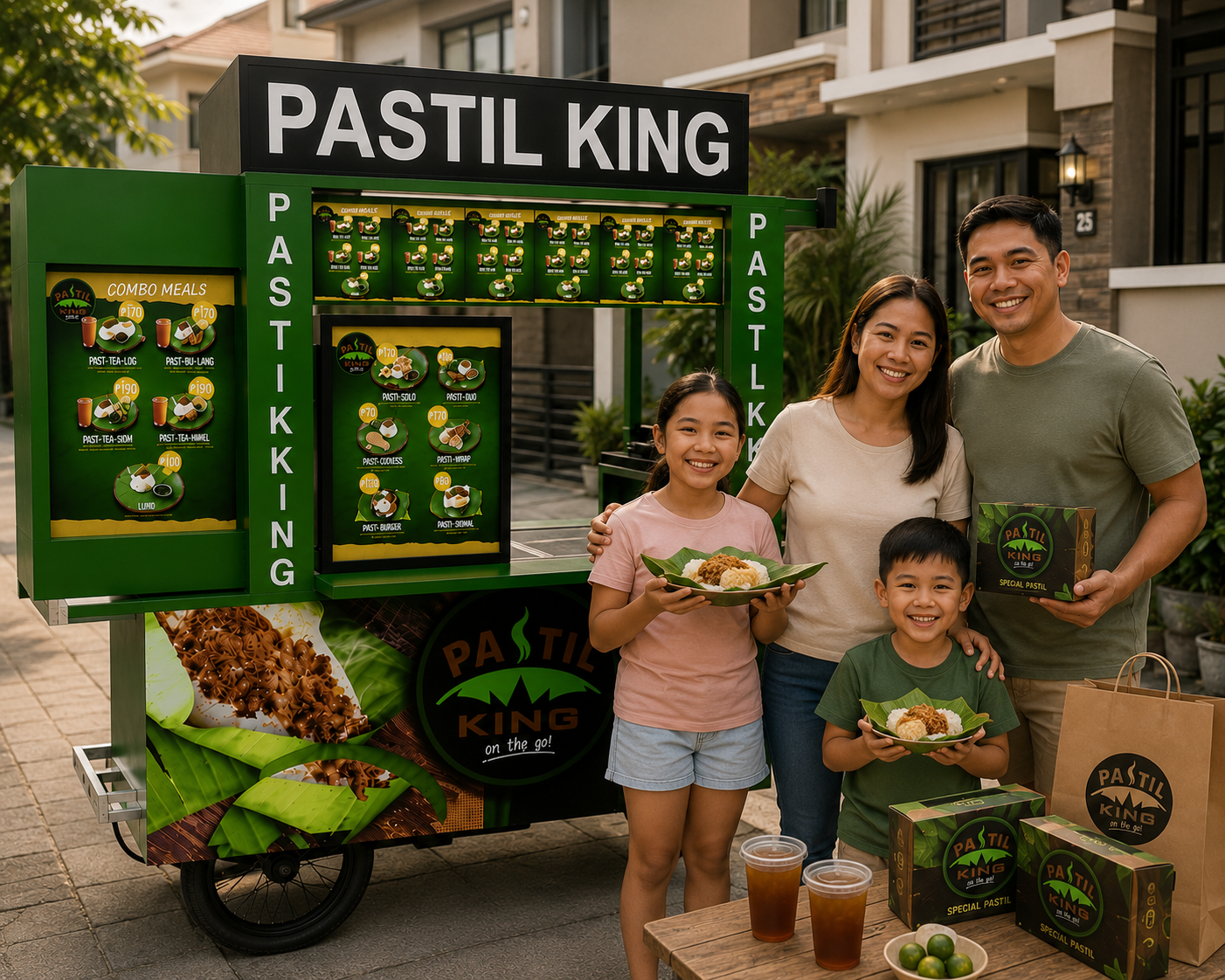 A family operating a business together