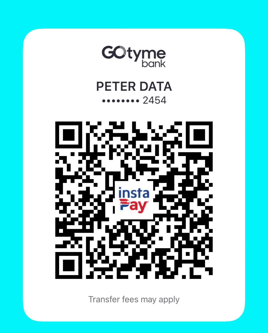 GoTyme payment QR code
