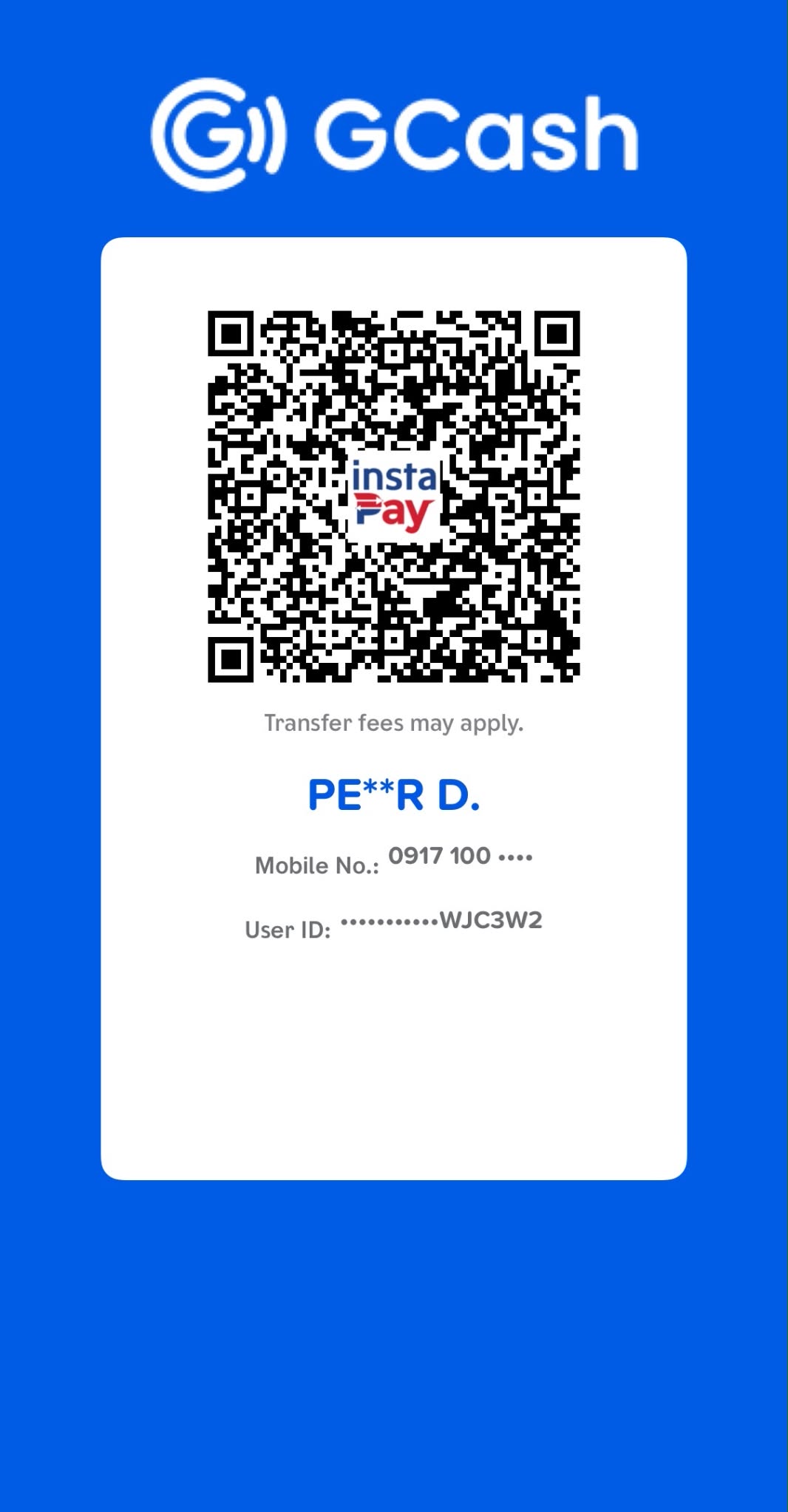 GCash payment QR code