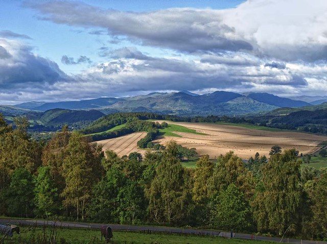 The Strathearn valley in summer